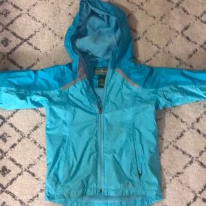 LL Bean Kids Discovery Rain Jacket size 8